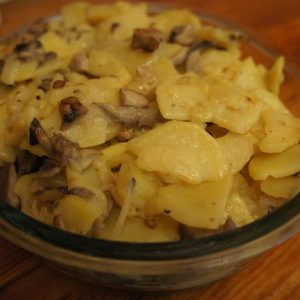 Картофель жаренный с грибами алматы
